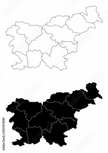 Slovenia administrative maps