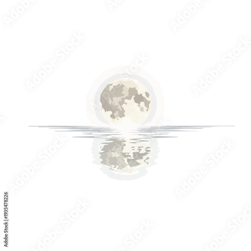 Earth Globe Reflected in Water Surface.