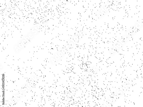 Noise Grain Grunge Sand Texture on Paper Background Overlay Vector Pattern. Small Dust Granules Scatter. Black Speckle Ink Splatter. Vintage Gritty Surface Effect. Grainy Concrete Texture Bg