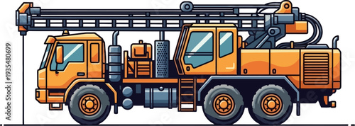 Mobile truck mounted drilling rig
