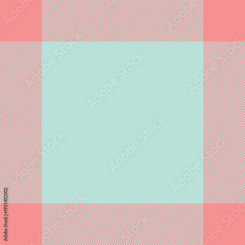 Aged textile seamless plaid, tough pattern vector fabric. Mockup background texture tartan check in red and light colors.