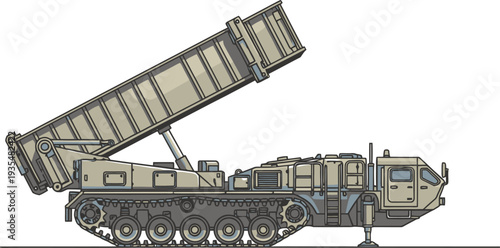 Tracked surface to air missile launcher