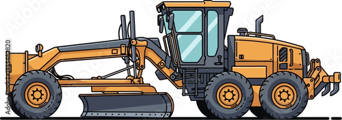 Versatile road grader for soil and gravel leveling