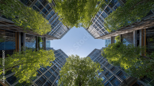 Sustainable Architecture View from Ground