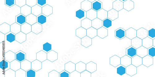 abstract geometric blue texture background. blue hexagon 3D background texture. 3d rendering illustration. Clear pattern abstract background hexagon .Futuristic abstract banner.