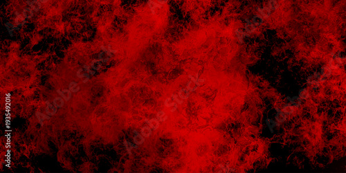 Dark abstract background with red grunge effect background. red velvet grunge texture fantasy smooth watercolor painted art design. Dark elegant red shades aquarelle paint	
