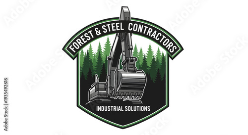 Heavy Excavator Machine for Forest and Steel Contractors.