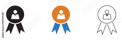 Talent acquisition , Customer Satisfaction Rating Line Icon . user profiles with star ratings illustrating customer satisfaction levels, online reviews, feedback system, and reputation concept.
