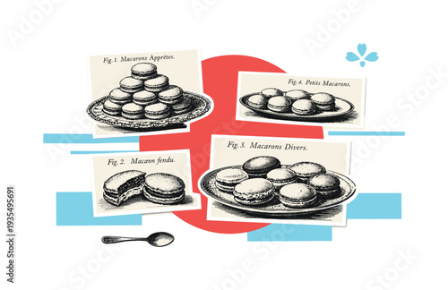 Sushi and japanese cuisine illustration featuring traditional dishes and decorative elements