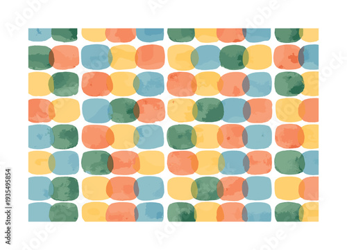 minimal translucent paint blot grid seamless pattern, repeating pattern, surface design, textile print,