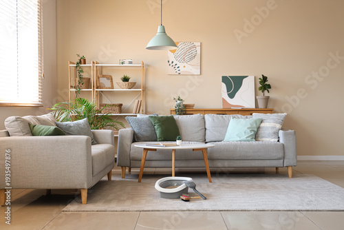 Interior of living room wit...