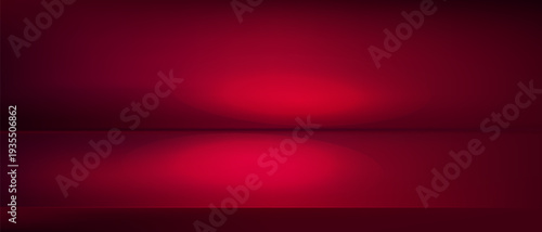 Red studio background, Abstract limbo background, Burgundy room studio red gradient with shadows and highlights, 3d clean stage podium for presentation