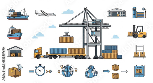 Shipping Container Terminal Operations.