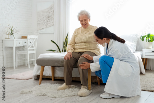 Physical therapist taking c...