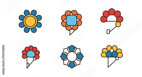 Brooch Pin Line art vector clean modern style