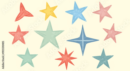 Seamless gold star pattern with festive Christmas stripes and decorative holiday design elements