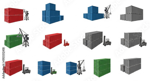 Shipping Containers and Logistics Equipment Collection.