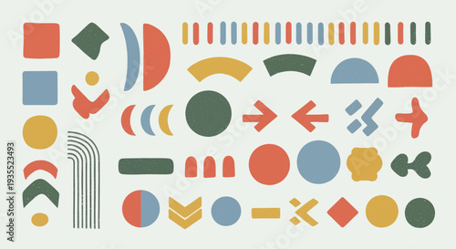 Abstract Geometric Shapes and Forms Collection.