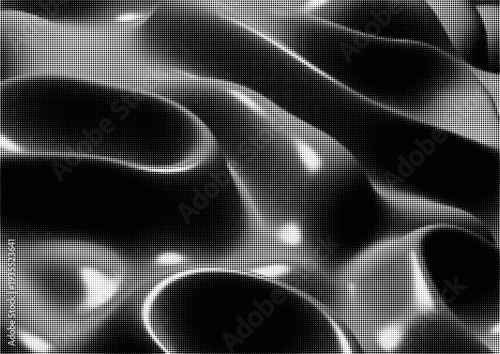 Large vector halftone abstract texture with a transparent background