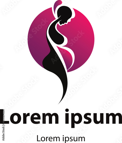 fertility clinic logo vector, women, pregnant women, pregnancy vector icon, fertility clinic logo design, vector.eps