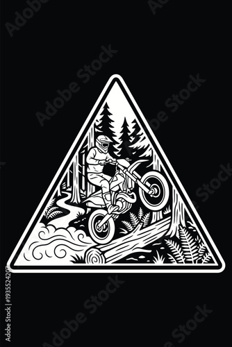 Off Road Motorcycle Forest Adventure