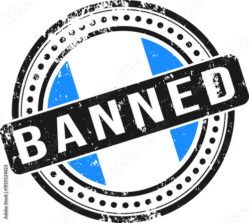 Finland Flag Banned Grunge Stamp