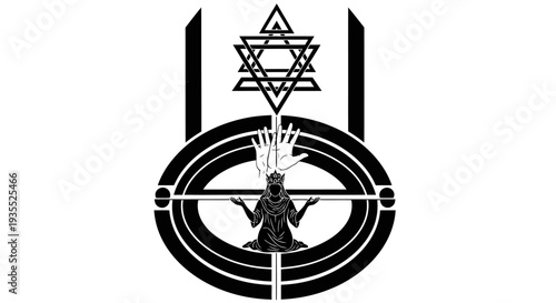 Mystical Symbol: Sacred Geometry, Esoteric Ritual, Spiritual Enlightenment