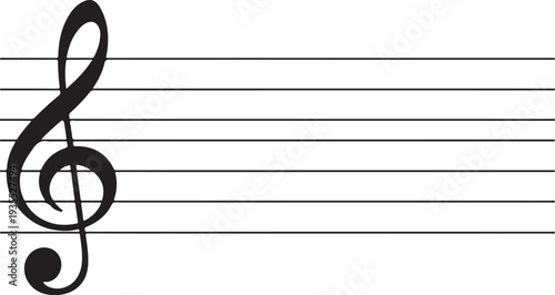 Empty music staff icon