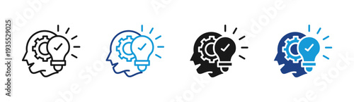 Idea Validation icon set multiple style collection