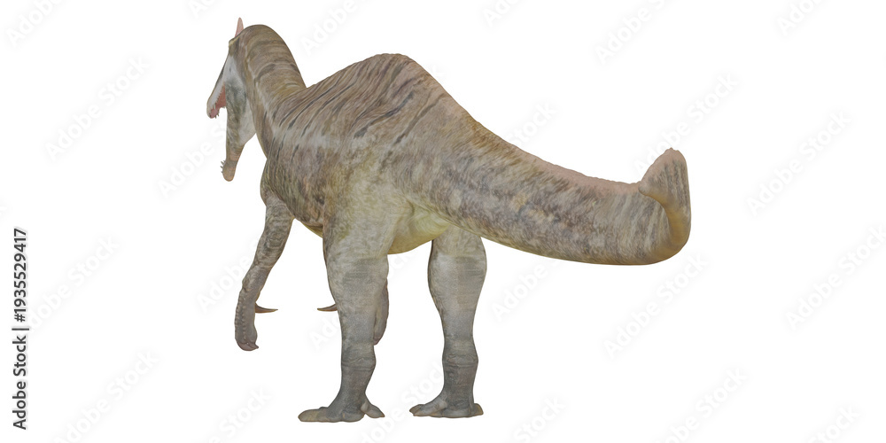 Fototapeta premium 3D rendering of a prehistoric, dinosaur-like creature.