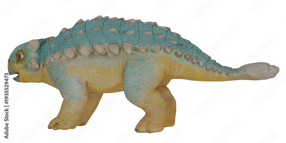 Fototapeta premium Colorful ankylosaurus dinosaur model