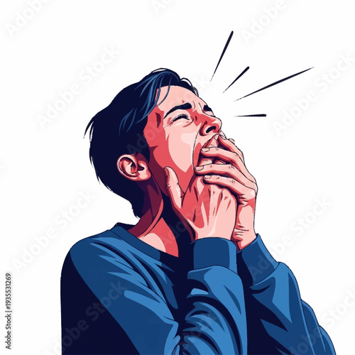 A serene landscape photo of a mountain range at sunrise from a high vantage point.