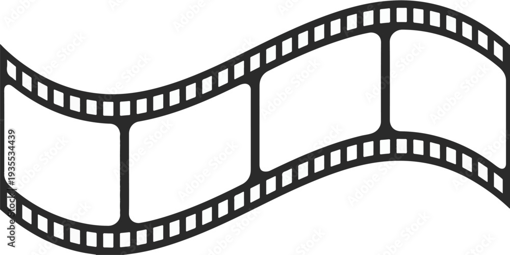 Fototapeta premium a simple black and white illustration of movie