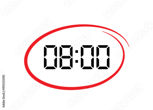digital clock icon