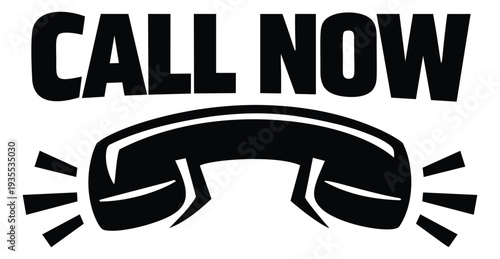Graphic illustration of a telephone receiver depicting an urgent call to action for business communication