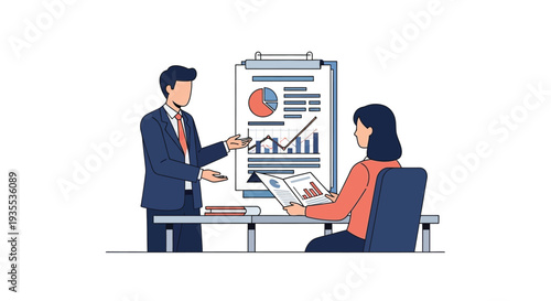 Business Presentation Discussion Illustration