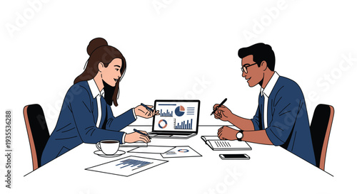Business Data Analysis Discussion Illustration