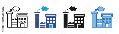 Business Finance icon set multiple style collection