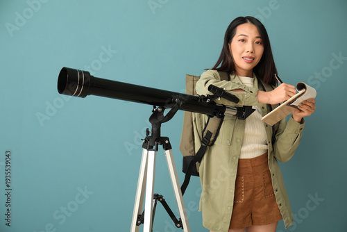 Young Asian tourist with no...