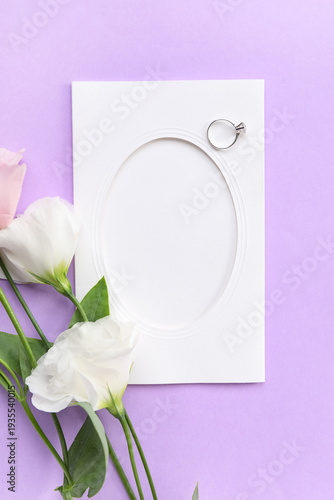 Composition with blank card...