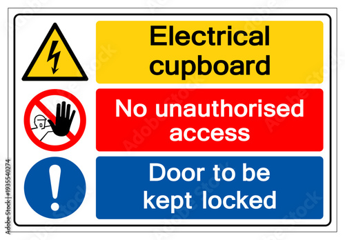 Electrical Cupboard Symbol Sign, Vector Illustration, Isolate On White Background Label .EPS10