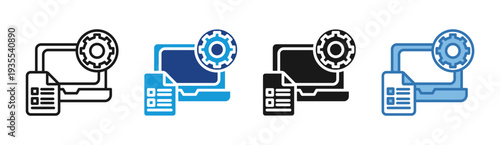 Intelligent Automation icon set multiple style collection