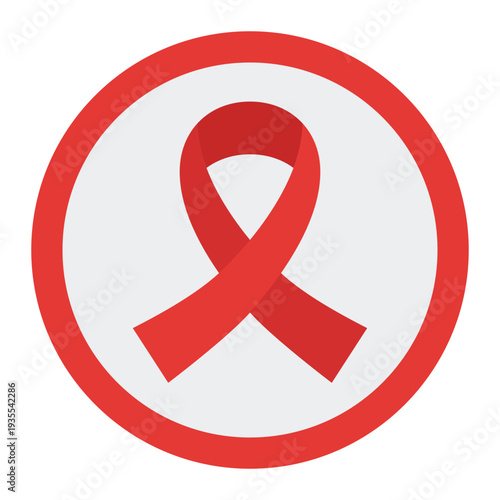 Awareness Ribbon Human Rights Flat Icon