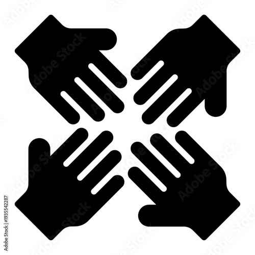 Unity Human Rights Glyph Icon