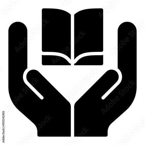 Right to Education Human Rights Glyph Icon