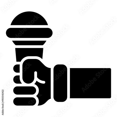 Press Freedom Human Rights Glyph Icon