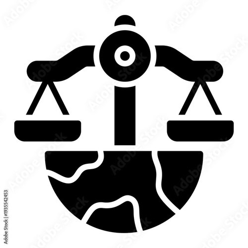 Justice Human Rights Glyph Icon