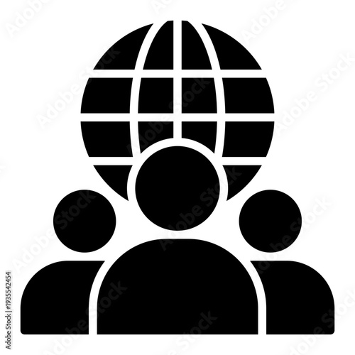 Global Citizenship Human Rights Glyph Icon