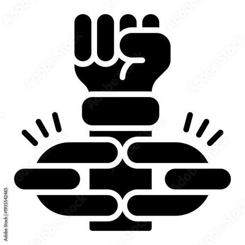 Freedom Human Rights Glyph Icon