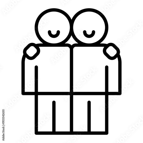 Non-Discrimination Human Rights Line Icon